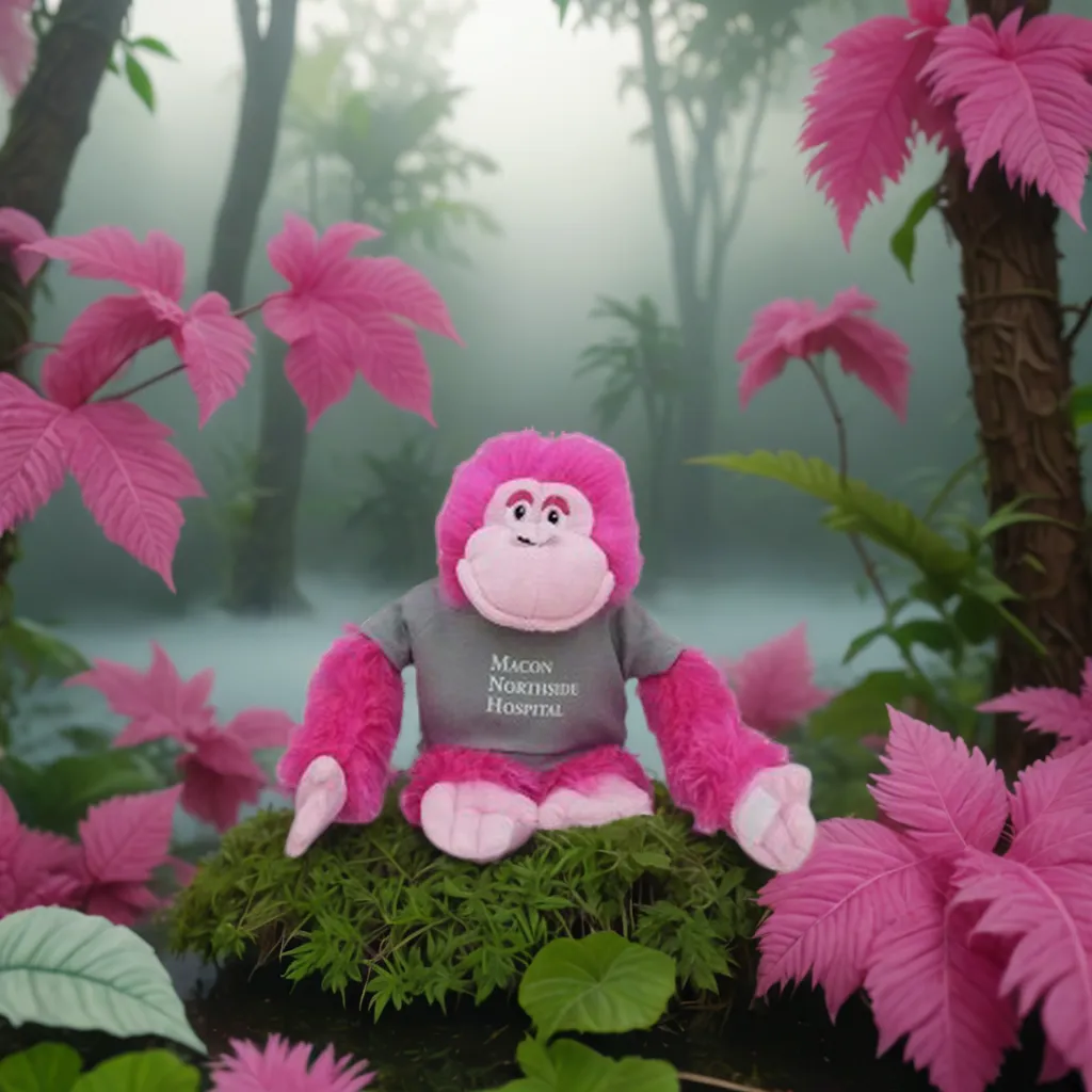 11" Bright Color Hot Pink Gorilla 6