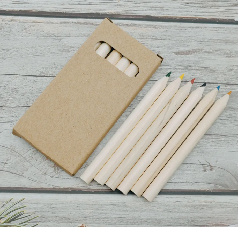 Colored Pencils, 6-Pack, Kraft Paper Packaging 4