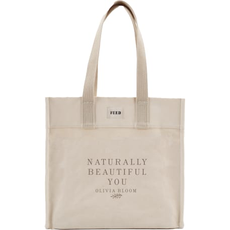 FEED Organic Cotton Market Tote, custom tote bag with logo imprint 81