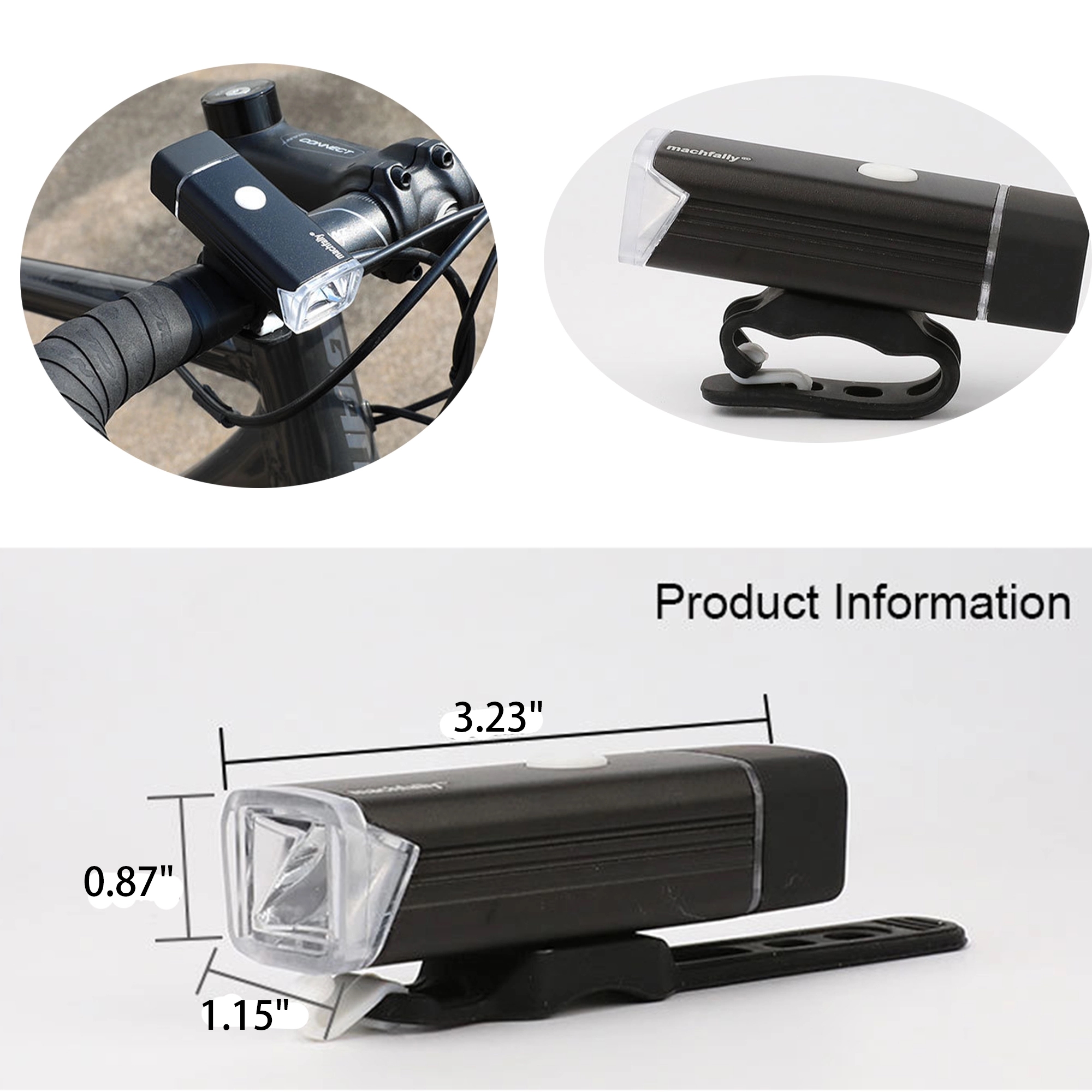 USB Rechargeable Bicycle Light 2