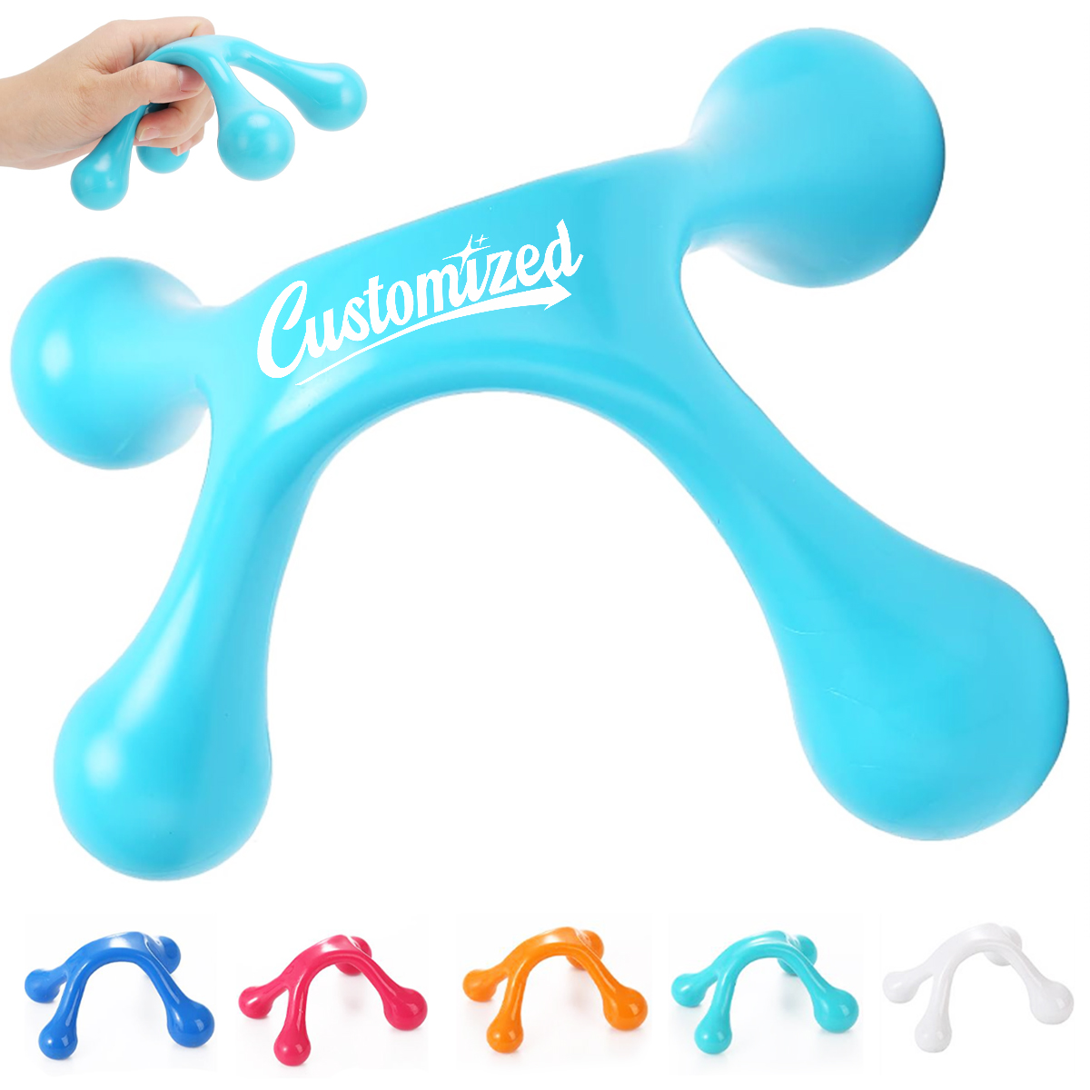 Tri-Point Handheld Massage Tool for Stress Relief 3