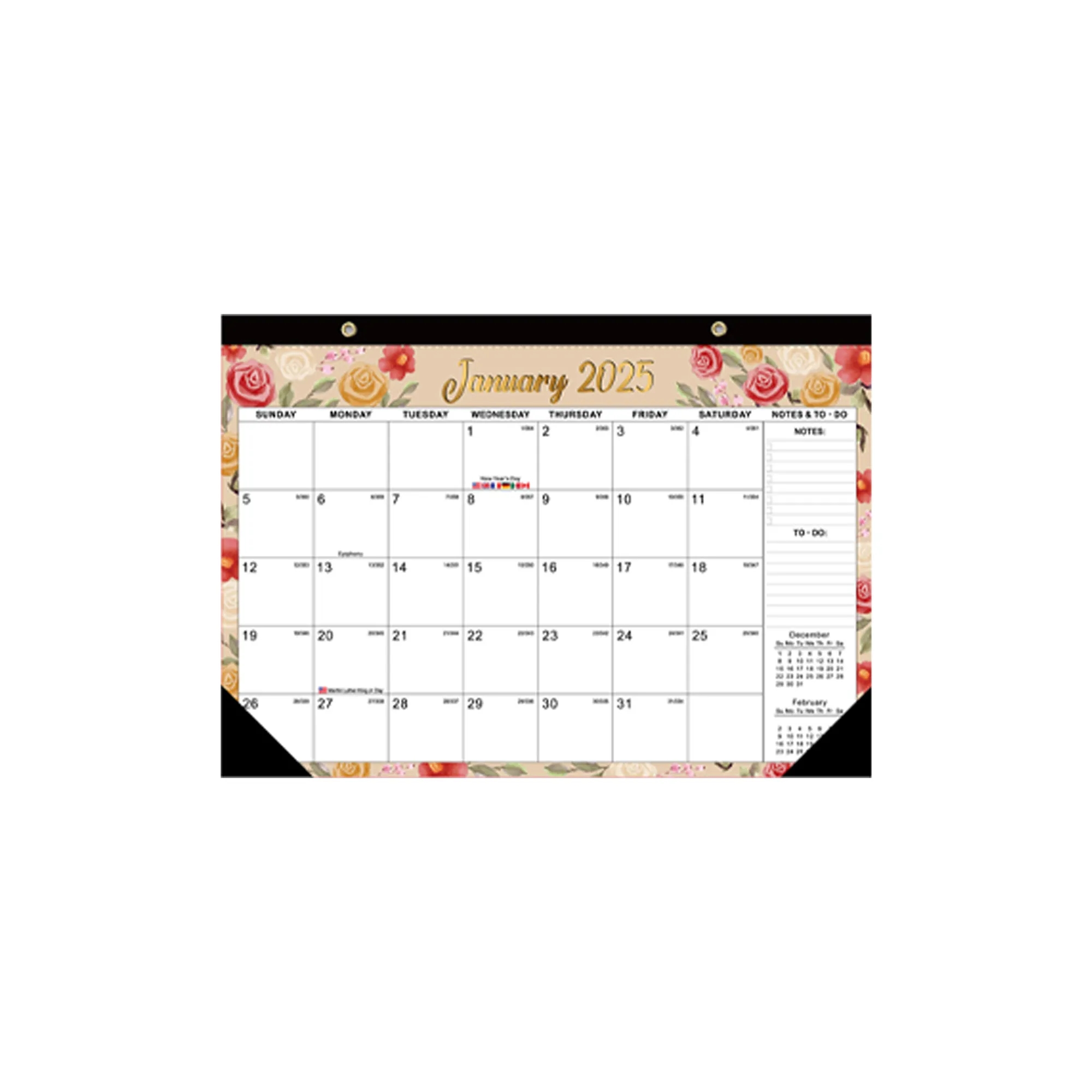 2025 Dynamic Countdown Wall Calendar 12" x 16.9" 7