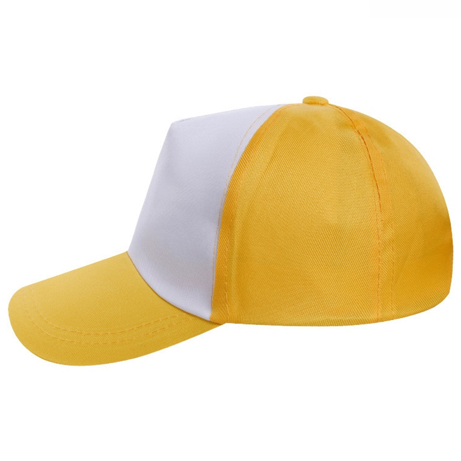 5 Panel Adjustable Two-Tone Cotton Baseball Cap 9