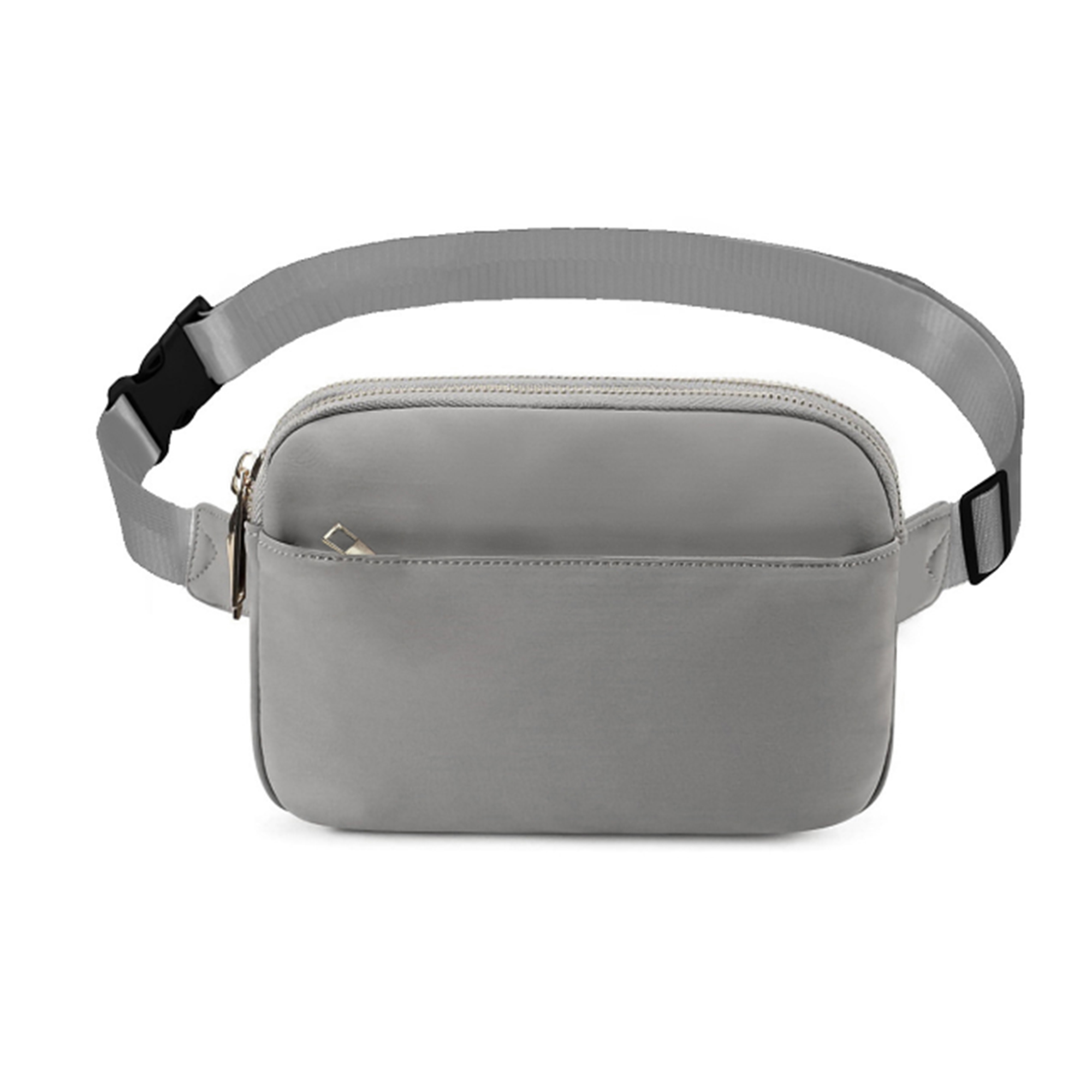 Versatile Solid Color Multi Pocket Waist Bag 6