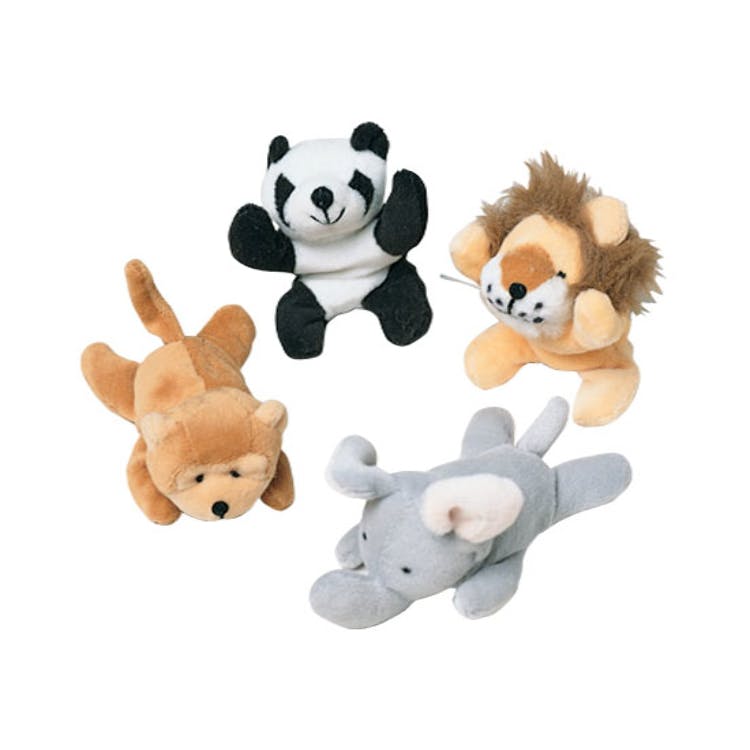 Wild Animal Bean Bag Plush Toys - Assorted 2