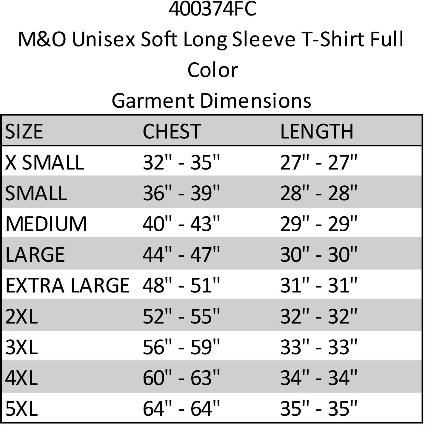 M&O UNISEX SOFT LONG SLEEVE T-SHIRT FULL COLOR 13