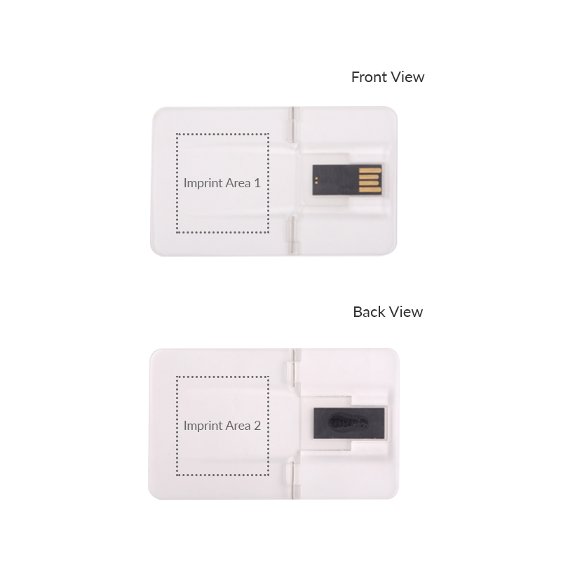 Transparent Credit Card USB Flash Drive, 8GB 4