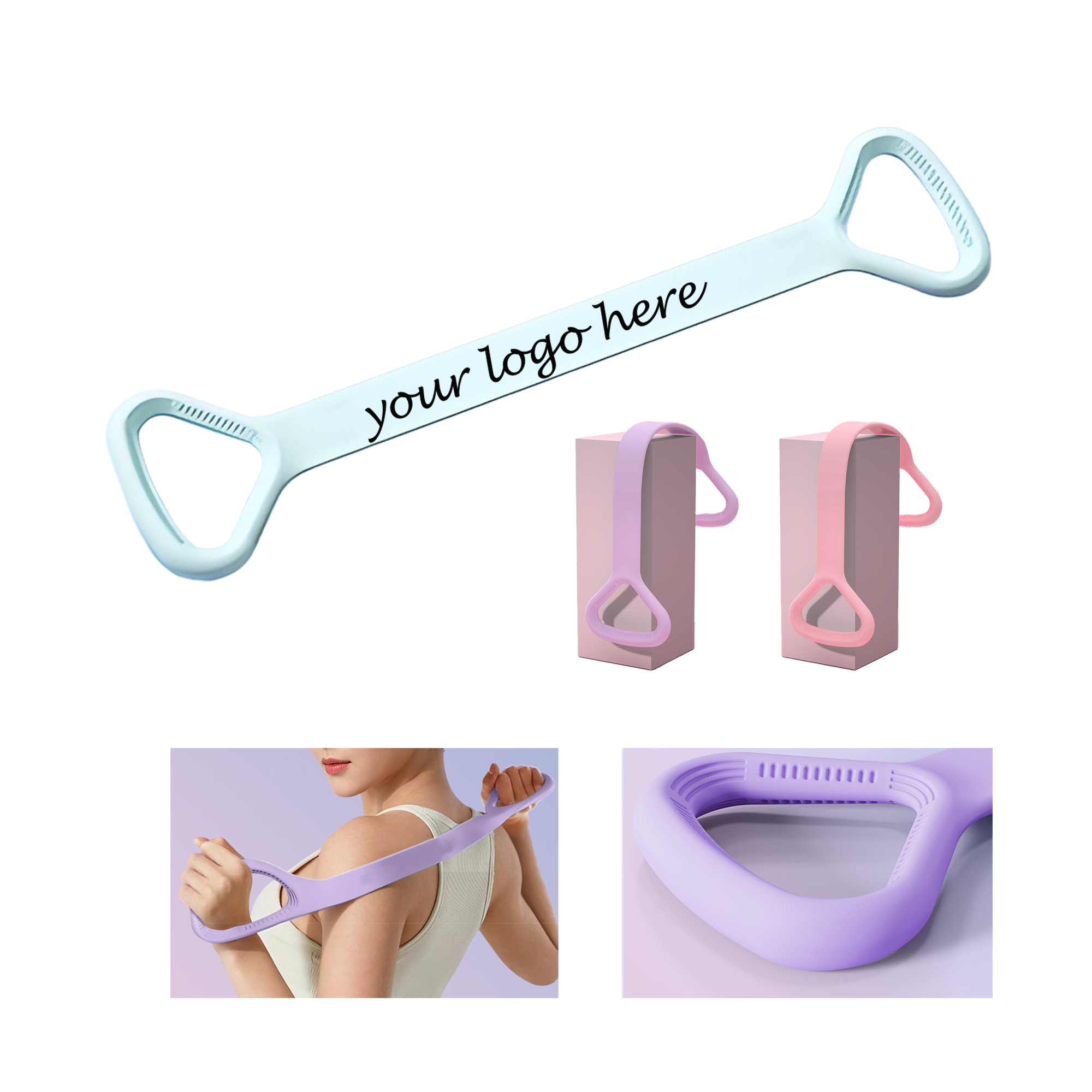 Portable Figure-8 Yoga Exercise Stretching Band 2
