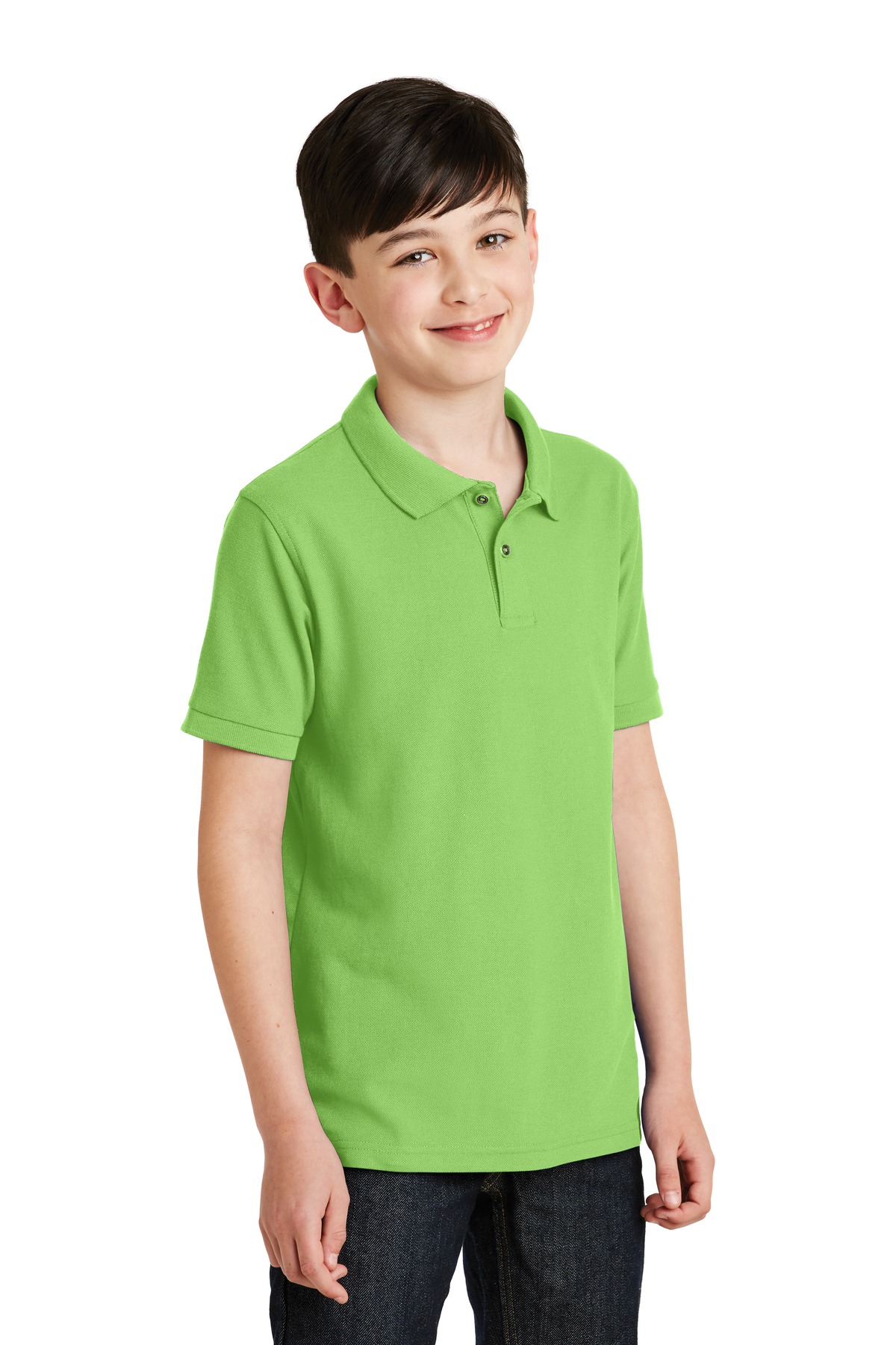 Port Authority® Youth Silk Touch Polo 4