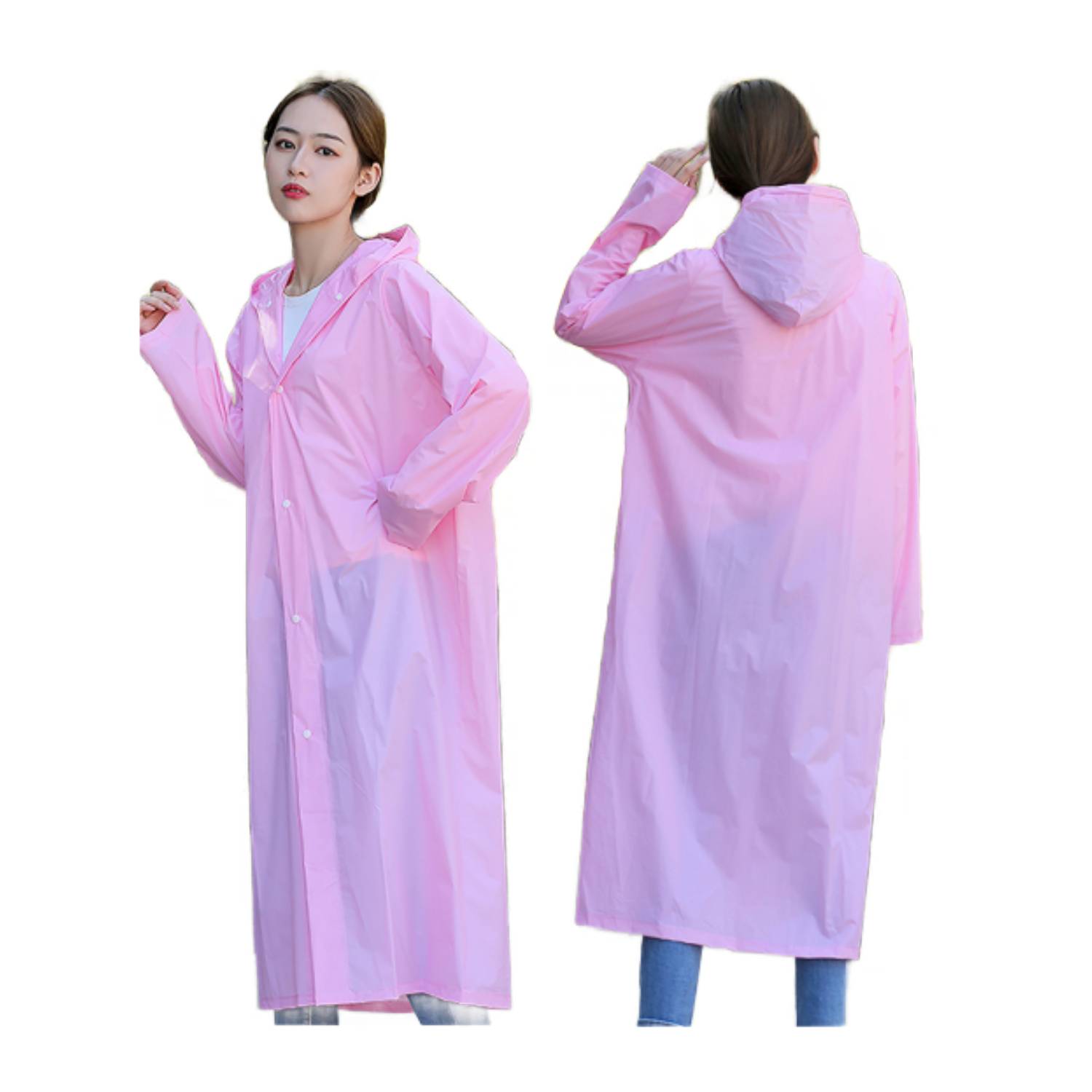 Reusable Raincoat with Hood 9