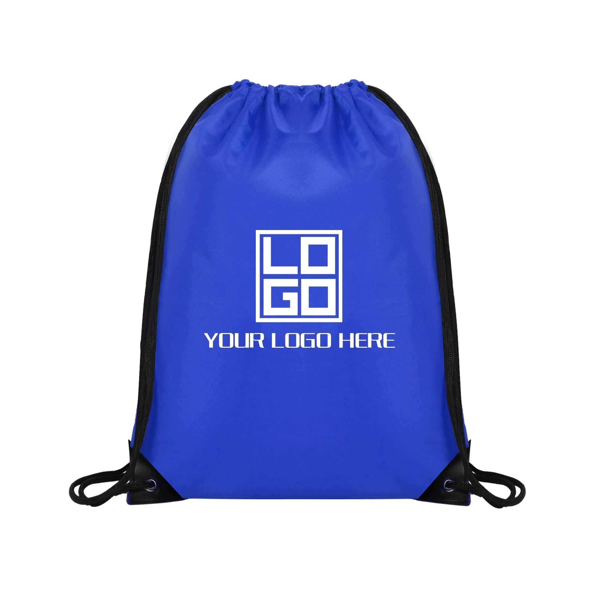 Custom 210D Polyester Drawstring Backpack Cinch Bag 5