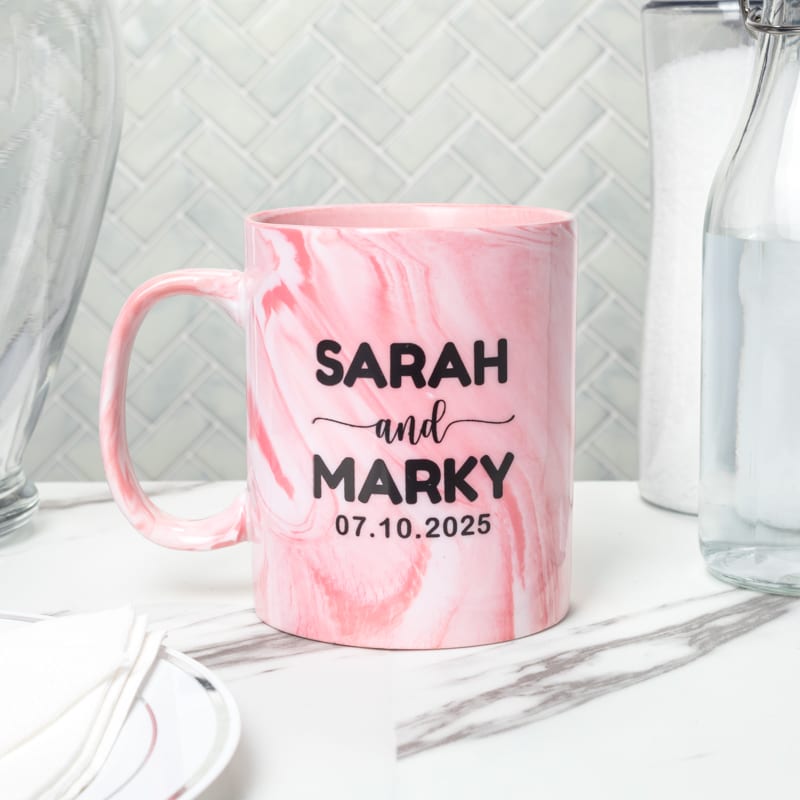 11oz Marble Coffee Mugs 2