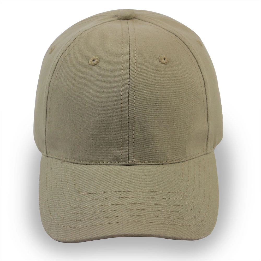 6 Panel Structured Classic Baseball Cap Cotton Twill