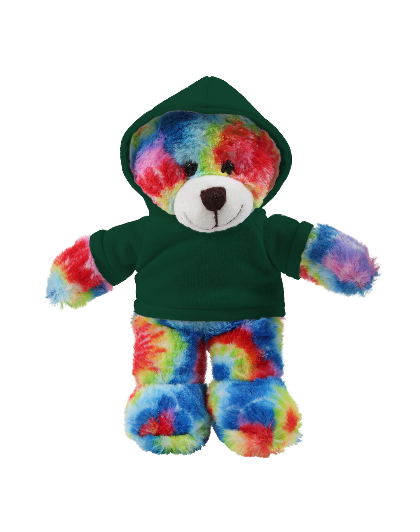 soft plush Tie Dye Bear with hoodie 19