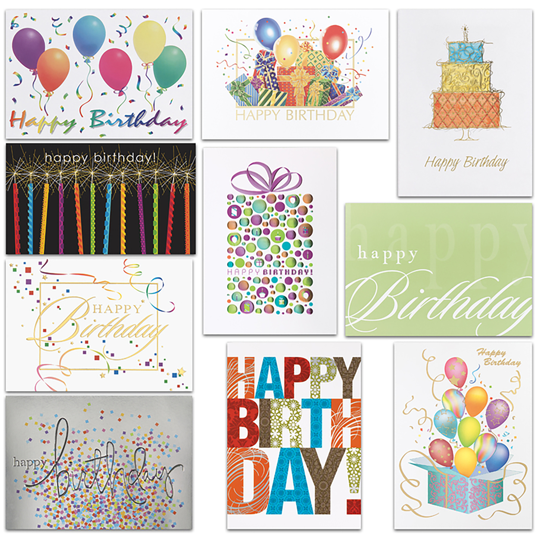 Birthday Assortment Card Pack 5