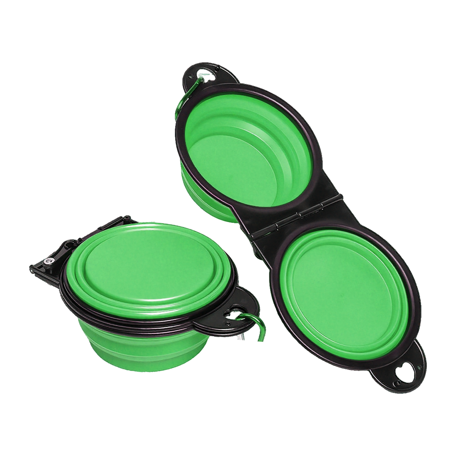 Outdoor Portable 20OZ 2-in-1 Foldable TPE Pet Bowl 7