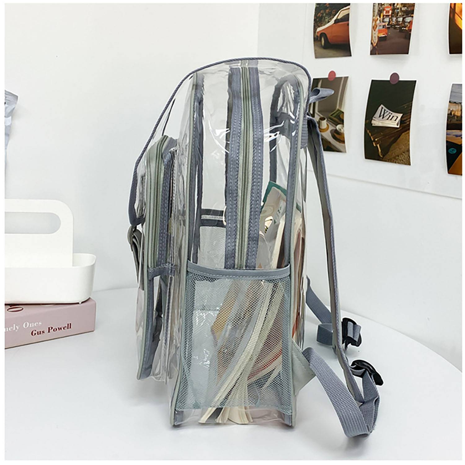 Flip Large PVC Clear Backpack 6