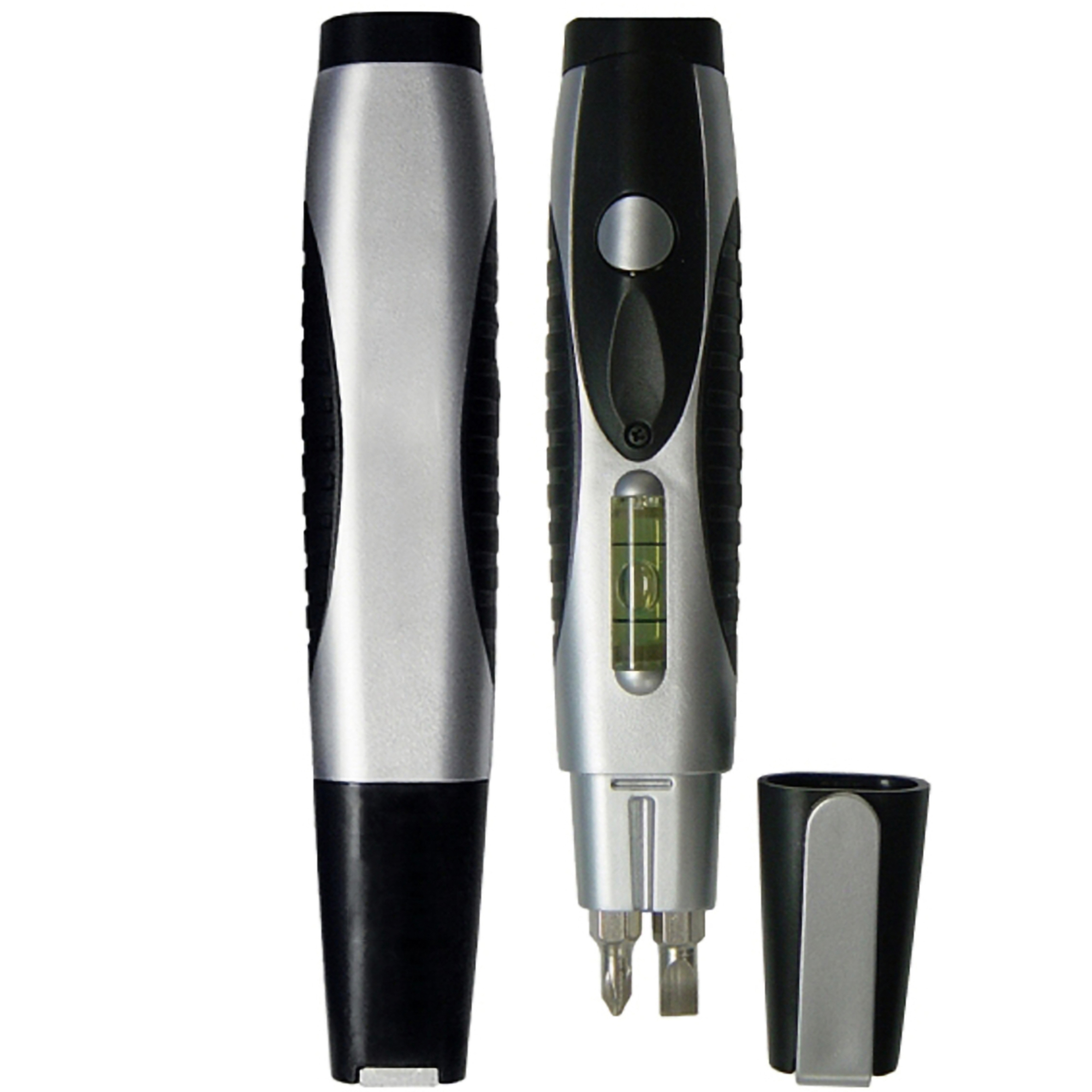 Mini Stainless Steel Screwdriver Set w/Flashlight and Leveler 2