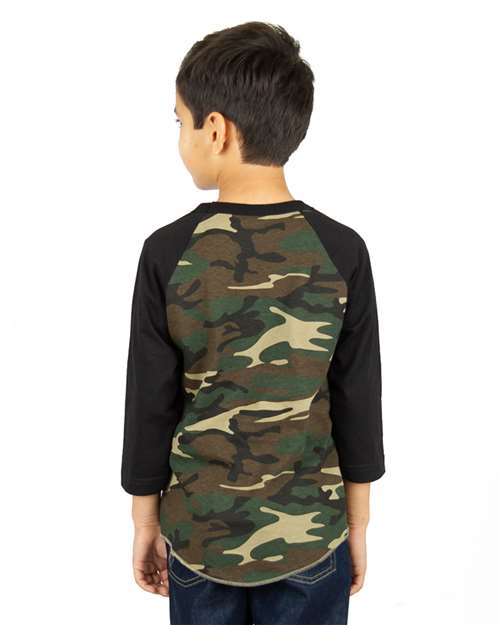Youth Camo Raglan Tee - SHRAGCY 6