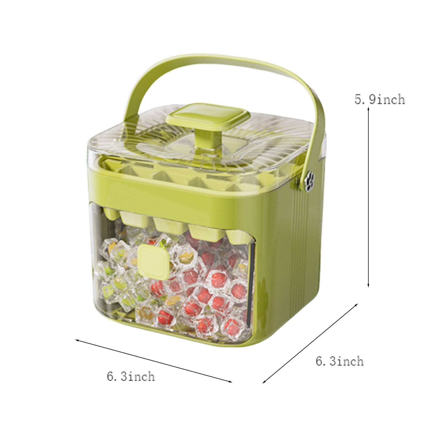 Large Capacity Press Ice Cube Mold Tray 3