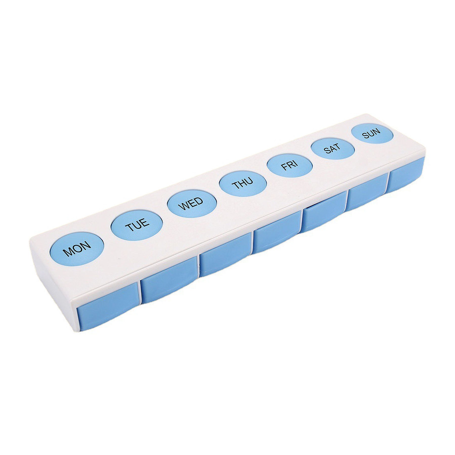 Push Button 7 Day Medicine Pill Box W/Lock 3