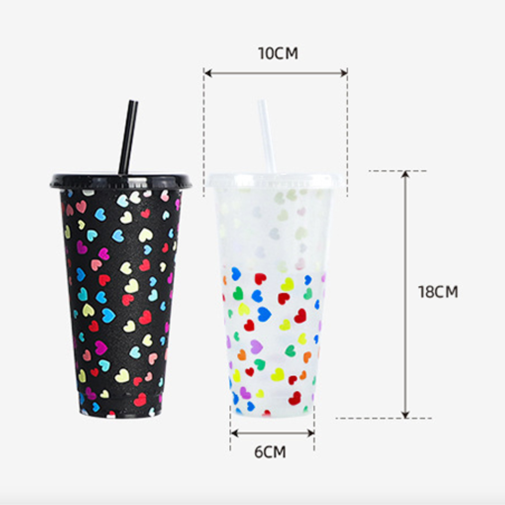 710ML Qatar World Cup Thermochromic Water Bottle Coffee Cup 2