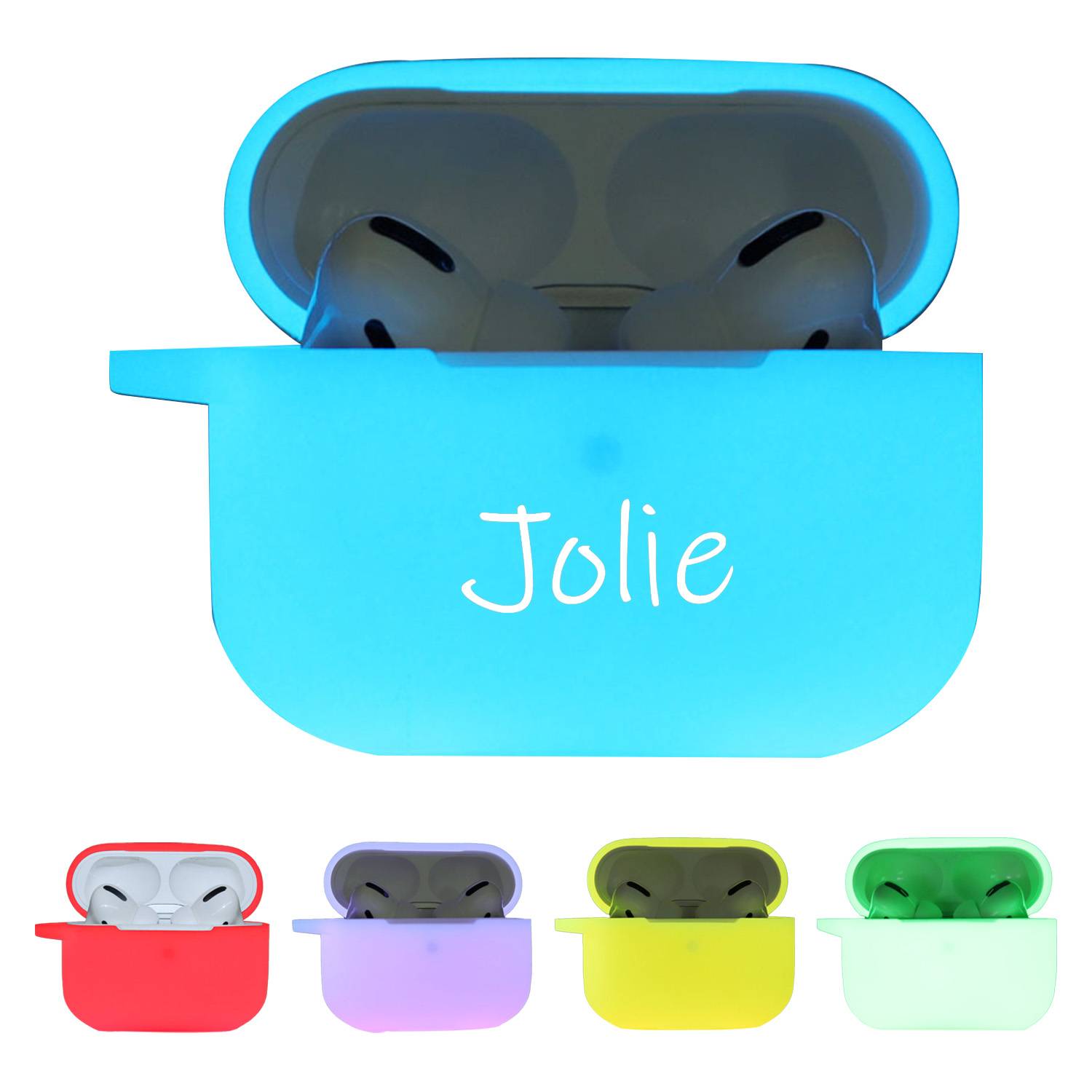Silicone Night Glow Earphone Case