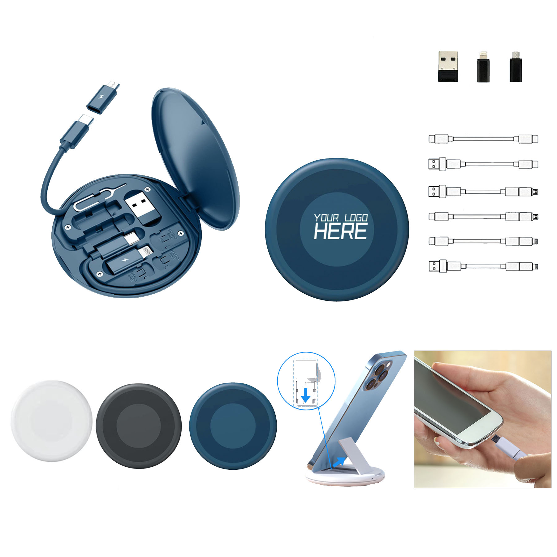 USB Adapter Cable Conversion Storage Box 2