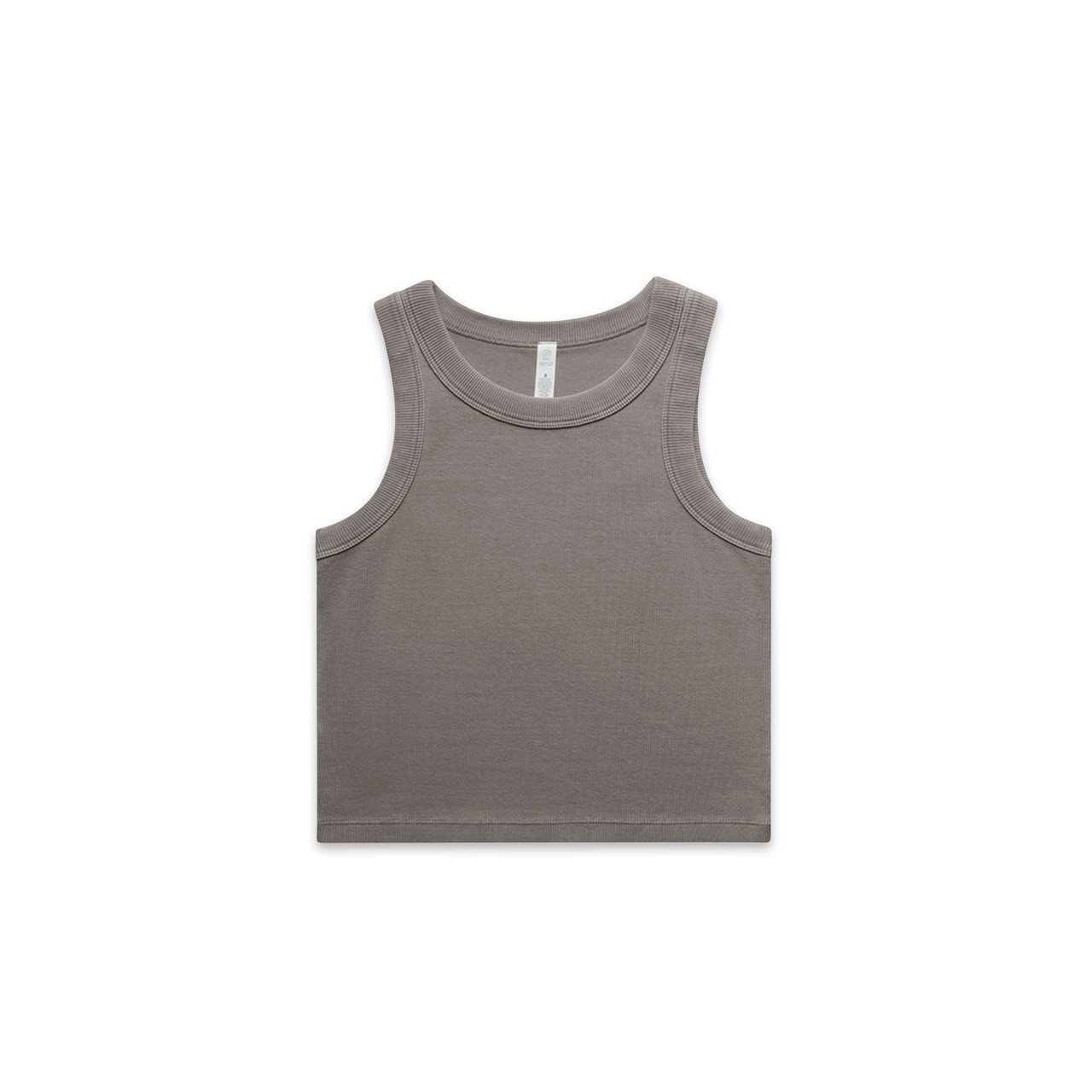 Wo's Faded Organic Rib Crop Tank | 4035 10