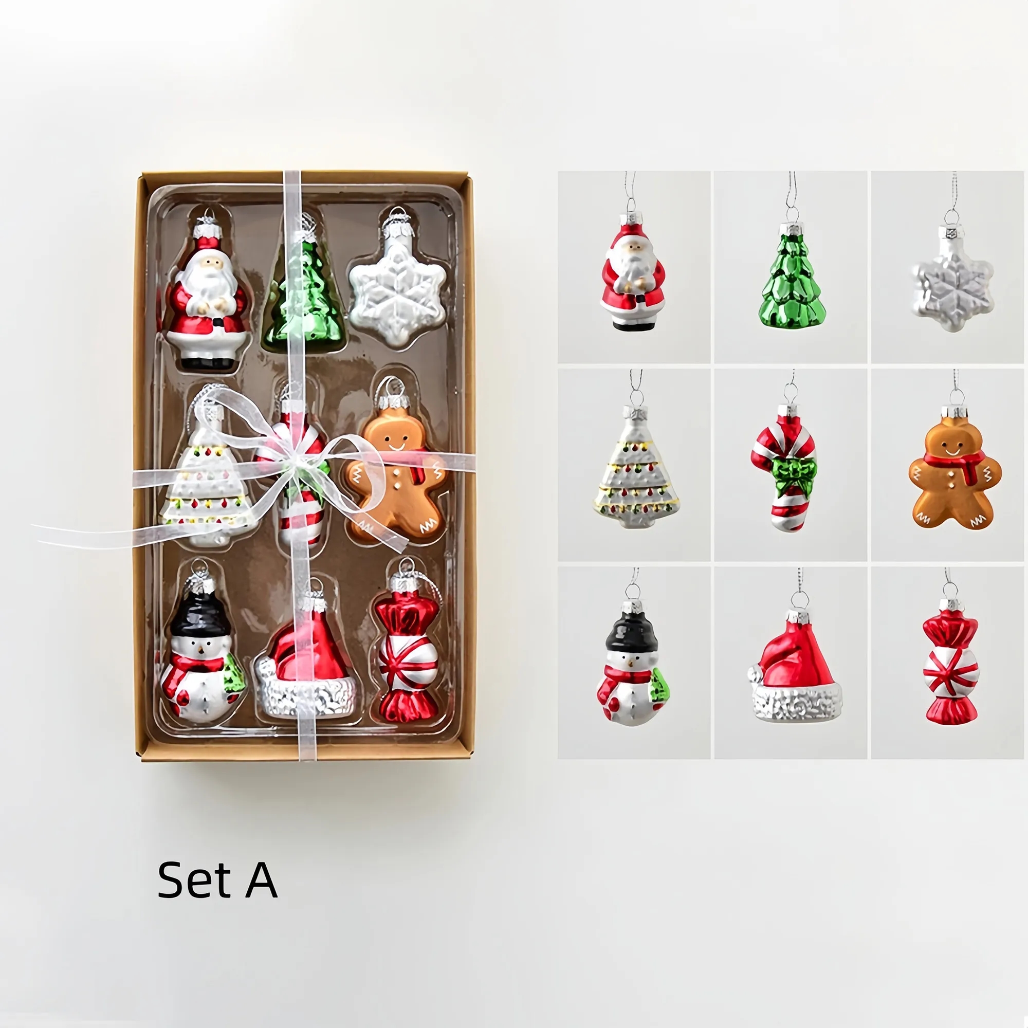 Christmas Tree Ornament, Festive Glass Decoration 3