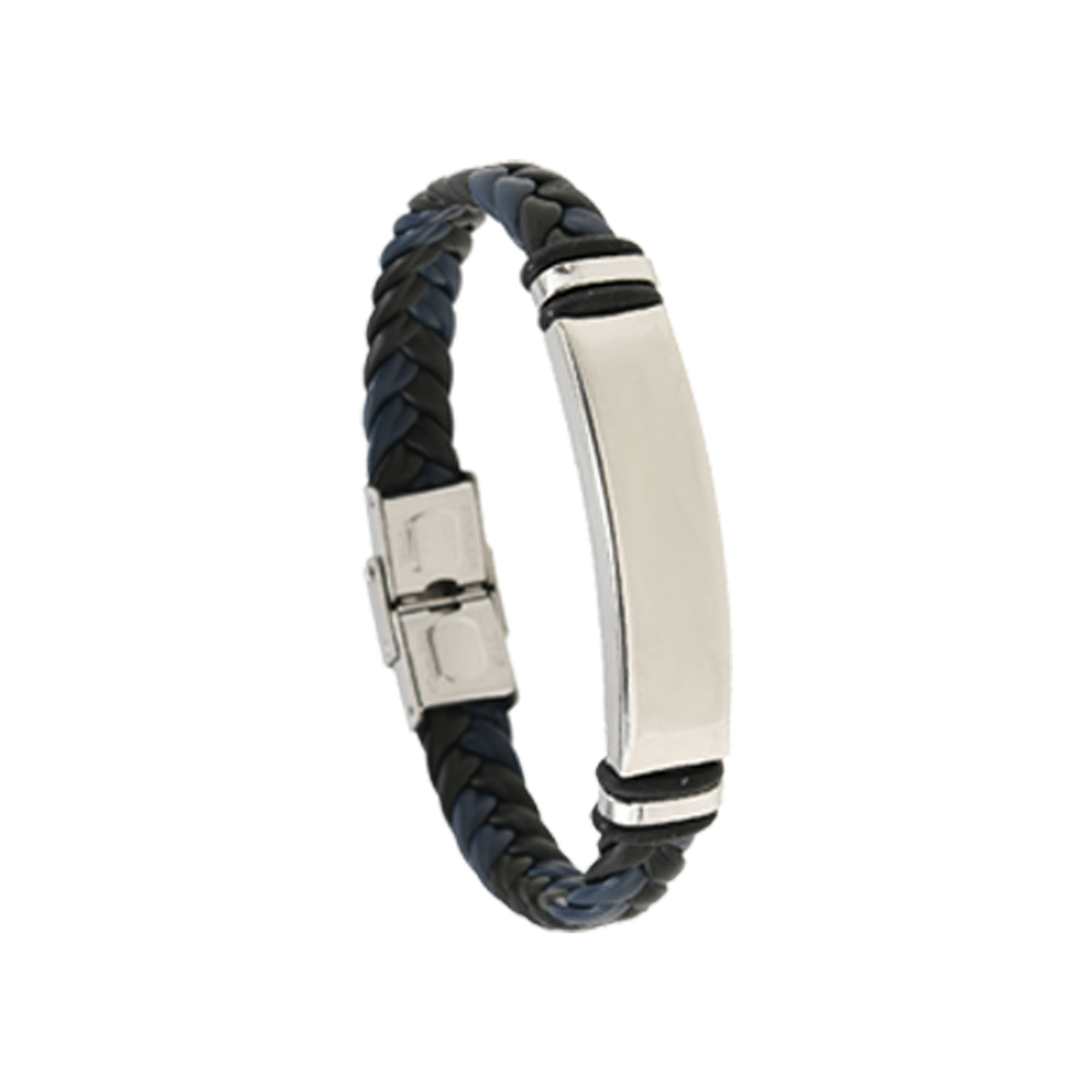 Stainless Steel Braided Leather Bracelet 2