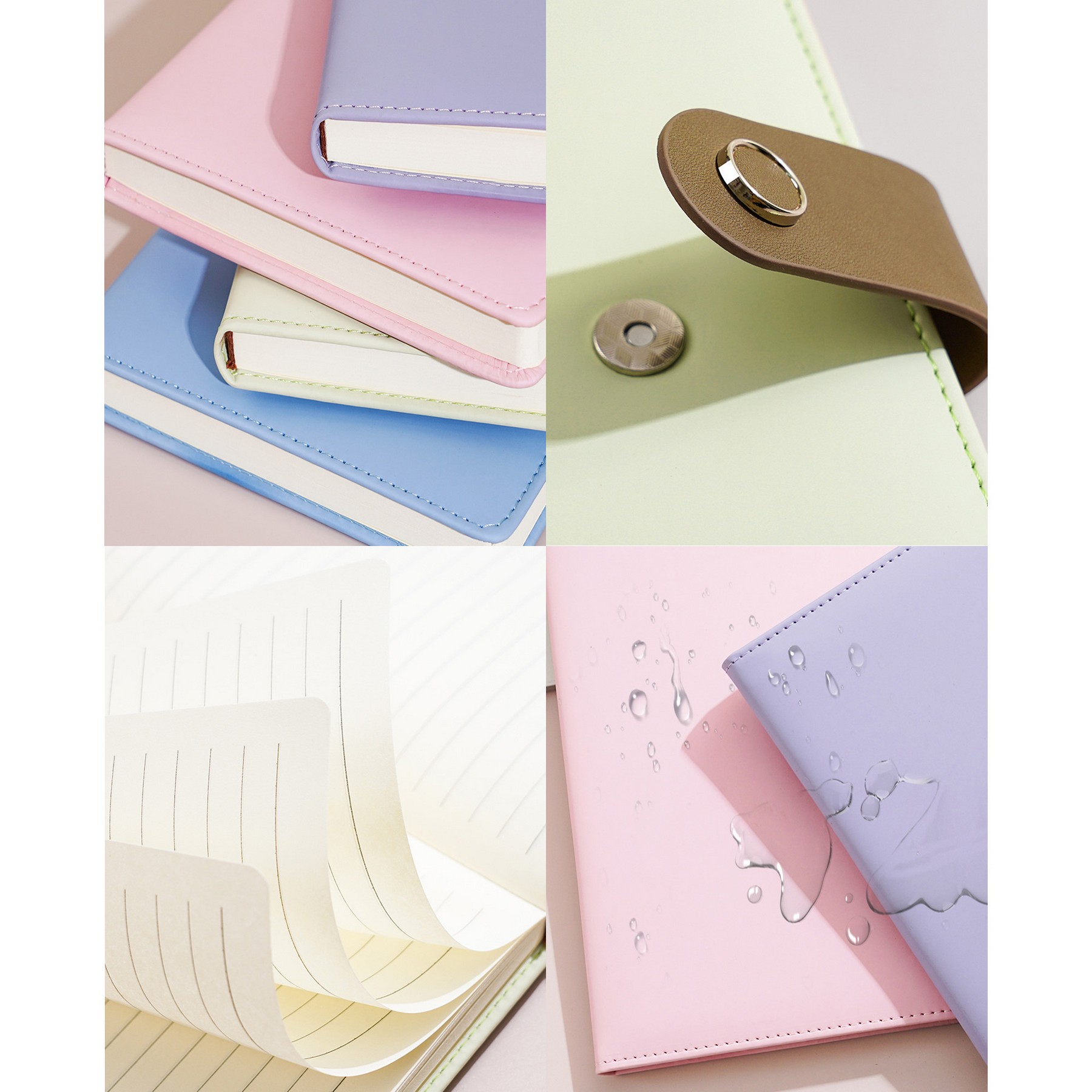 Macaron Color Magnetic Buckle Notebook 6