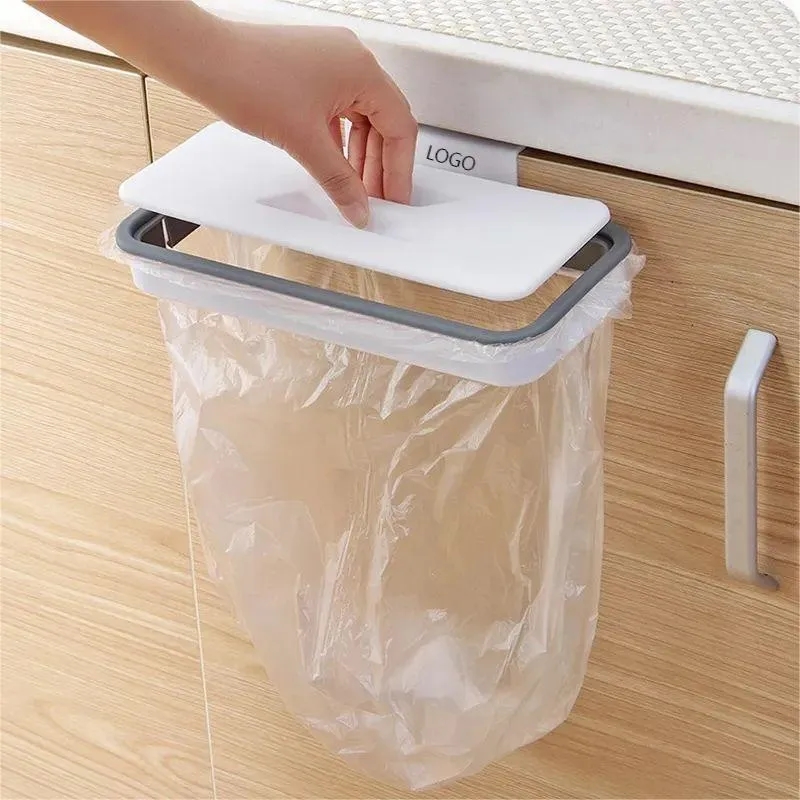 Hanging Trash Bag Holder With Lid 4