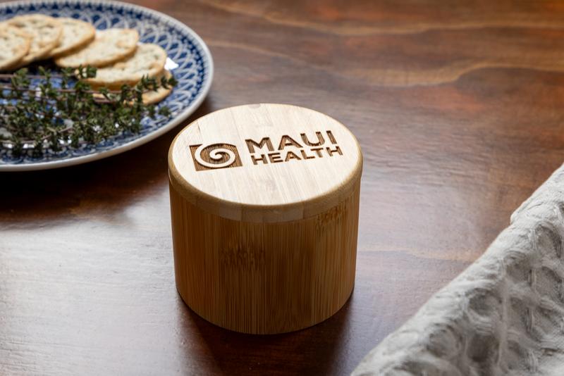 6 oz Round Salt Bamboo Box 22