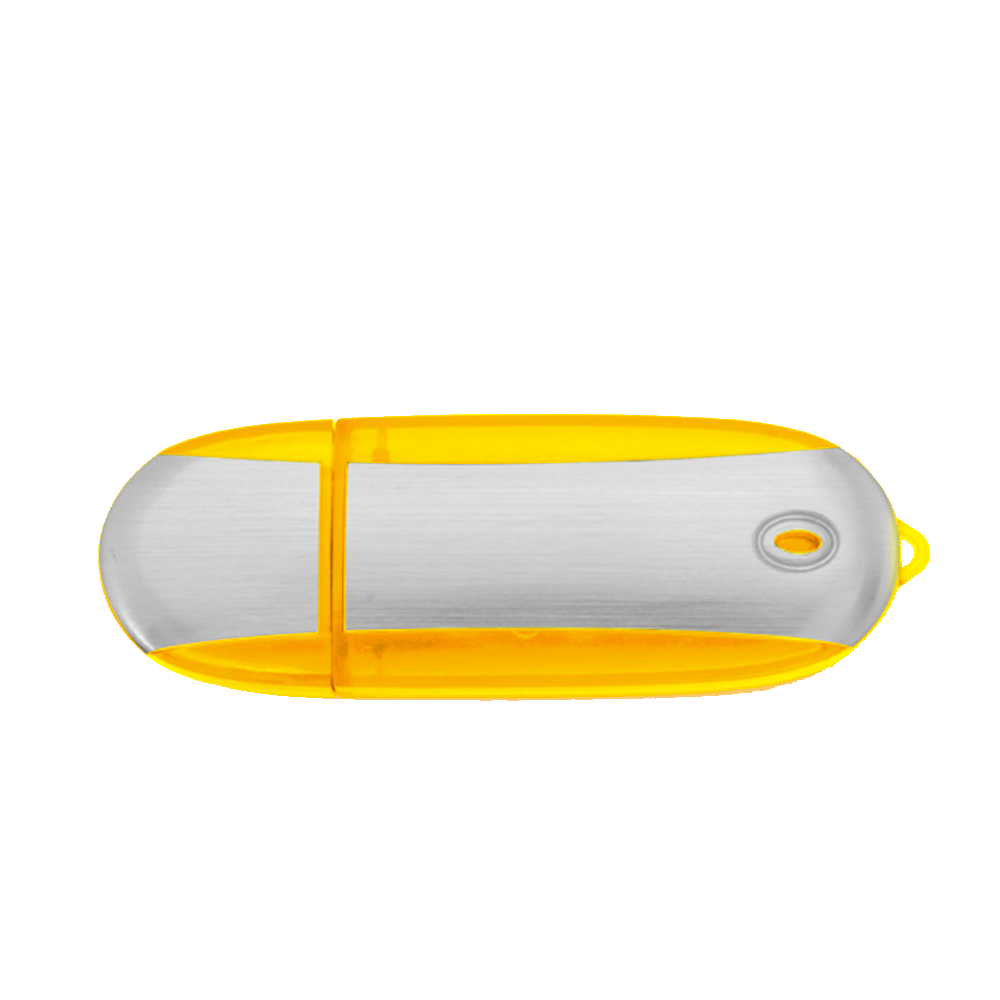 Lemont Brushed Aluminum Oval USB Flash Drive 20