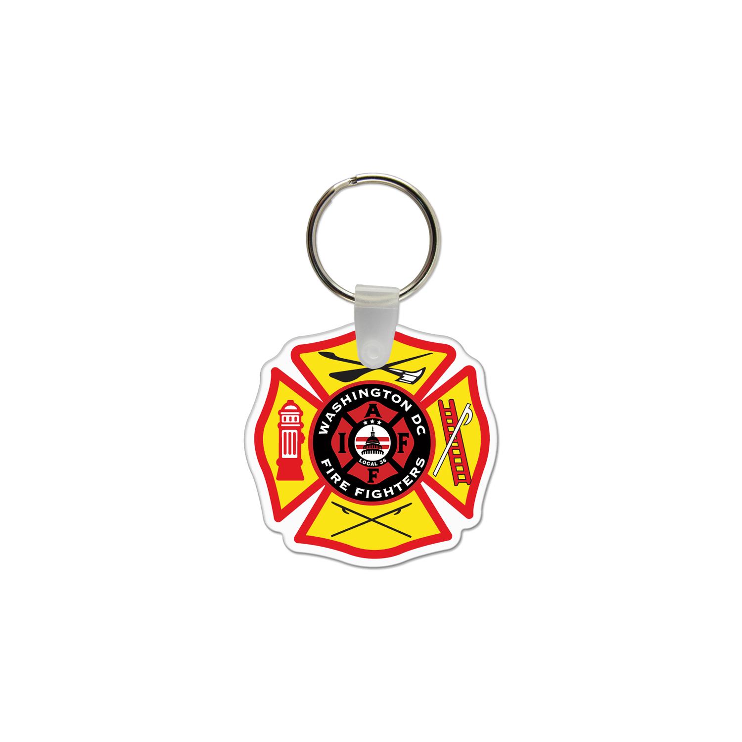 Maltese Cross USA Made Vinyl Keychain 1