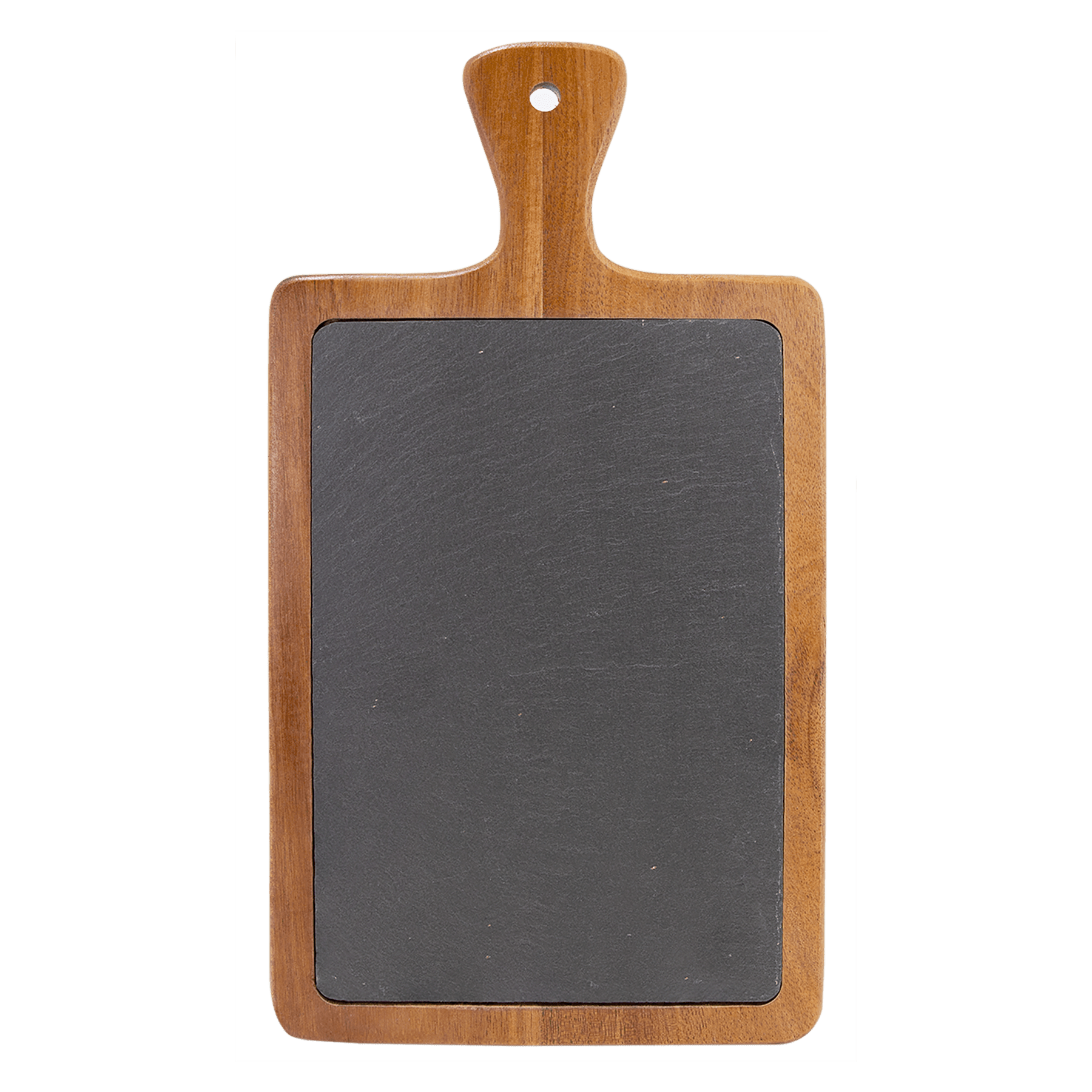 13 1/4" x 7" Acacia Wood/Slate Cutting Board 8