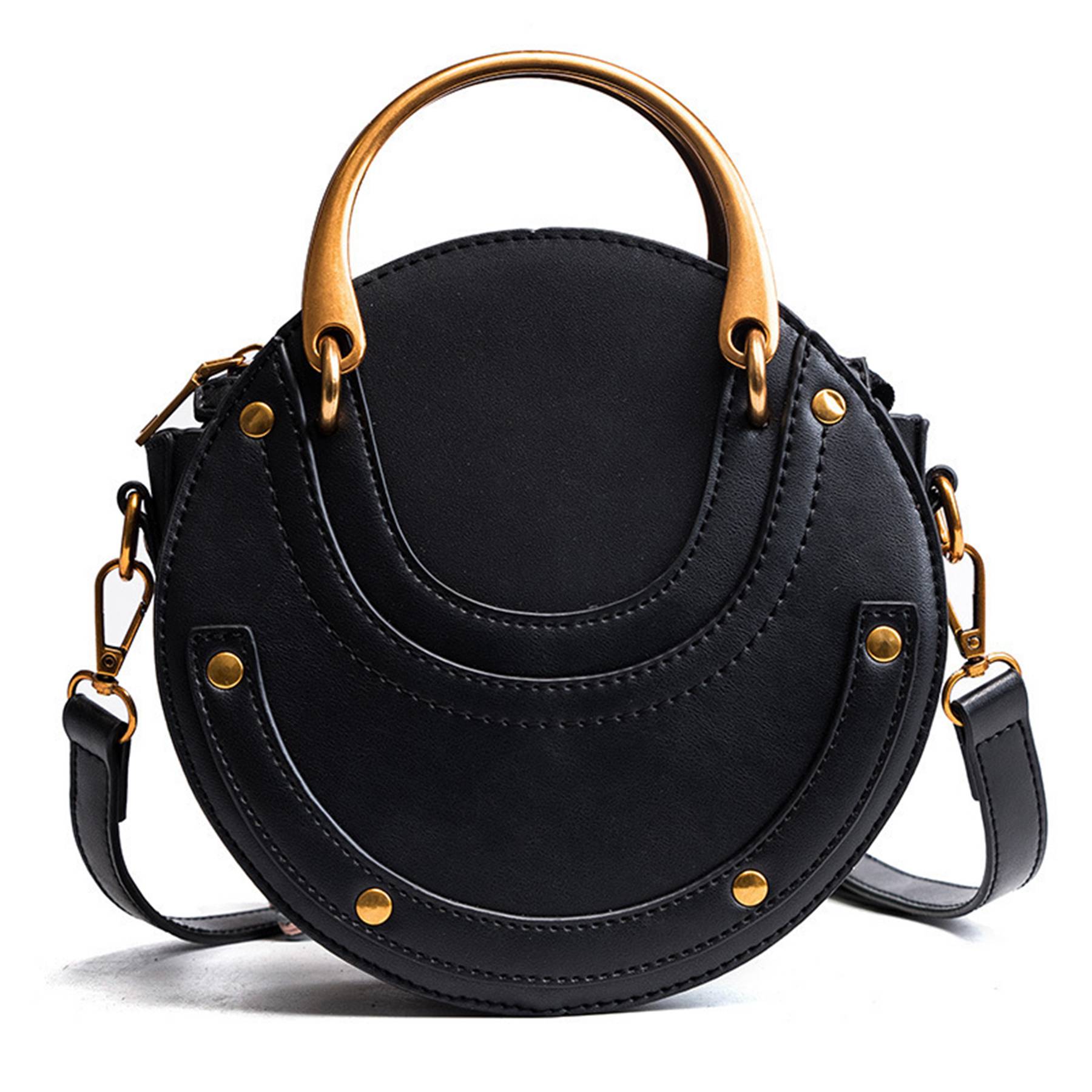 Pu Vintage round Frosted Cross-body bag 2