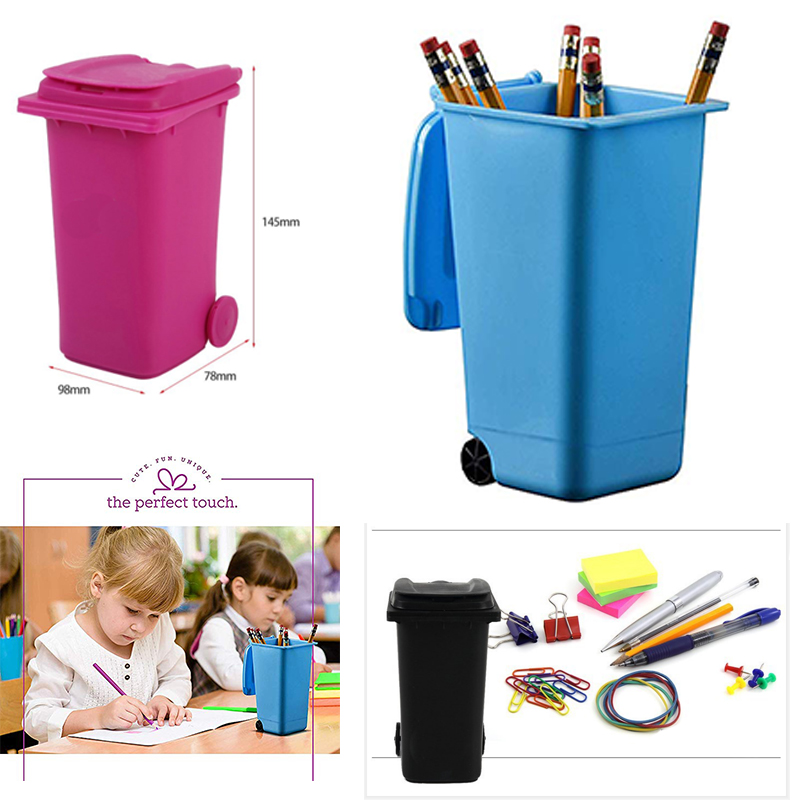 Pencil Holder Mini Trash Can 1