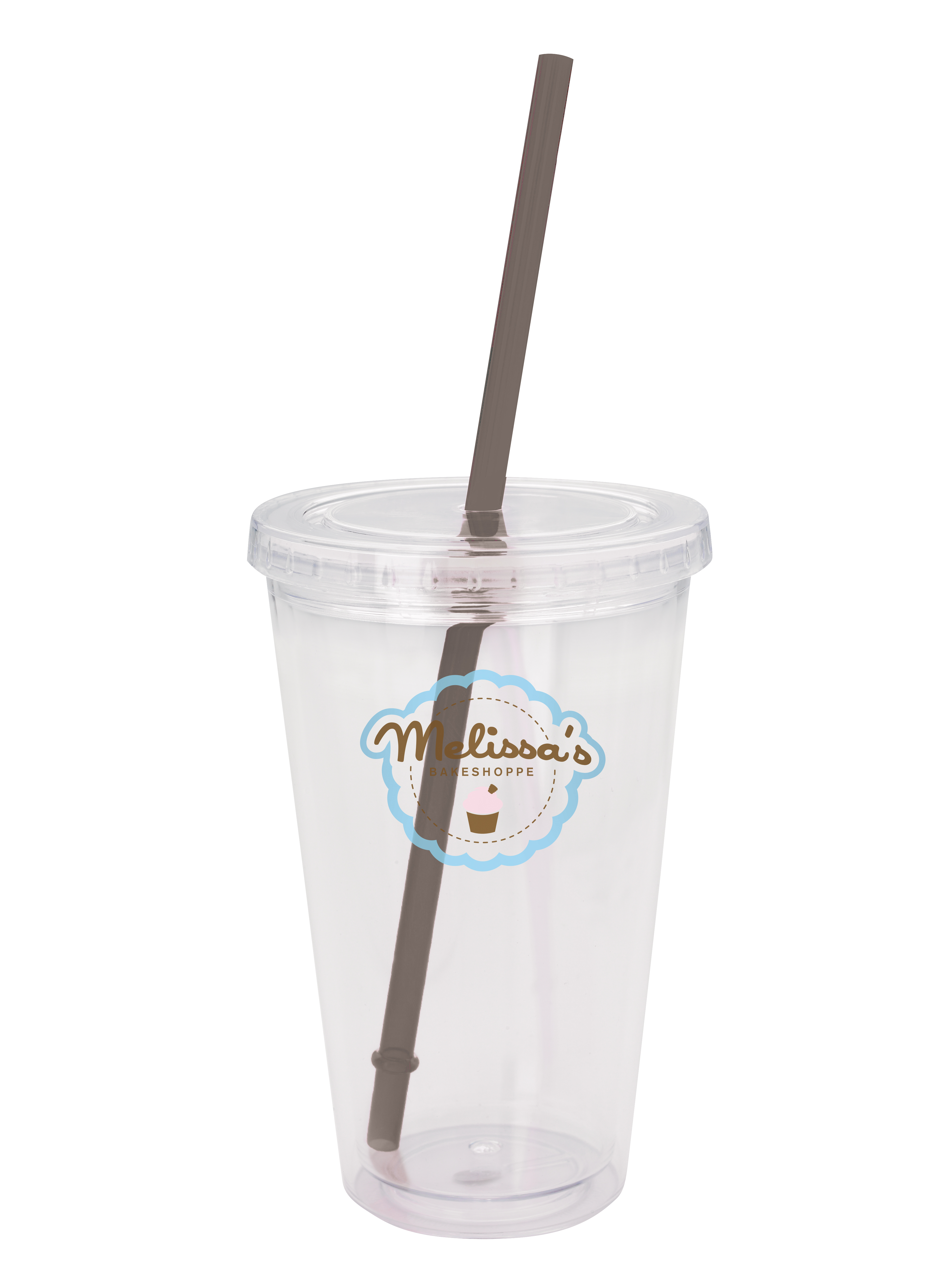 Good Value™ Clear Tumbler with Colored Lid - 18 oz. 41