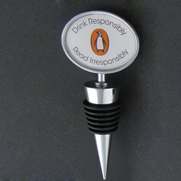 Oval Zinc Alloy Bottle Stopper with Epoxy Dome 7