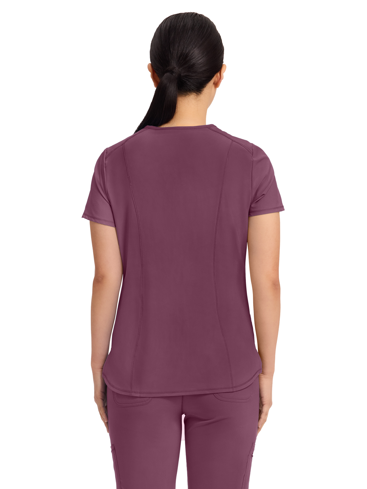 Infinity - Women's 2 Pocket Princess Seams V-Neck Top 60