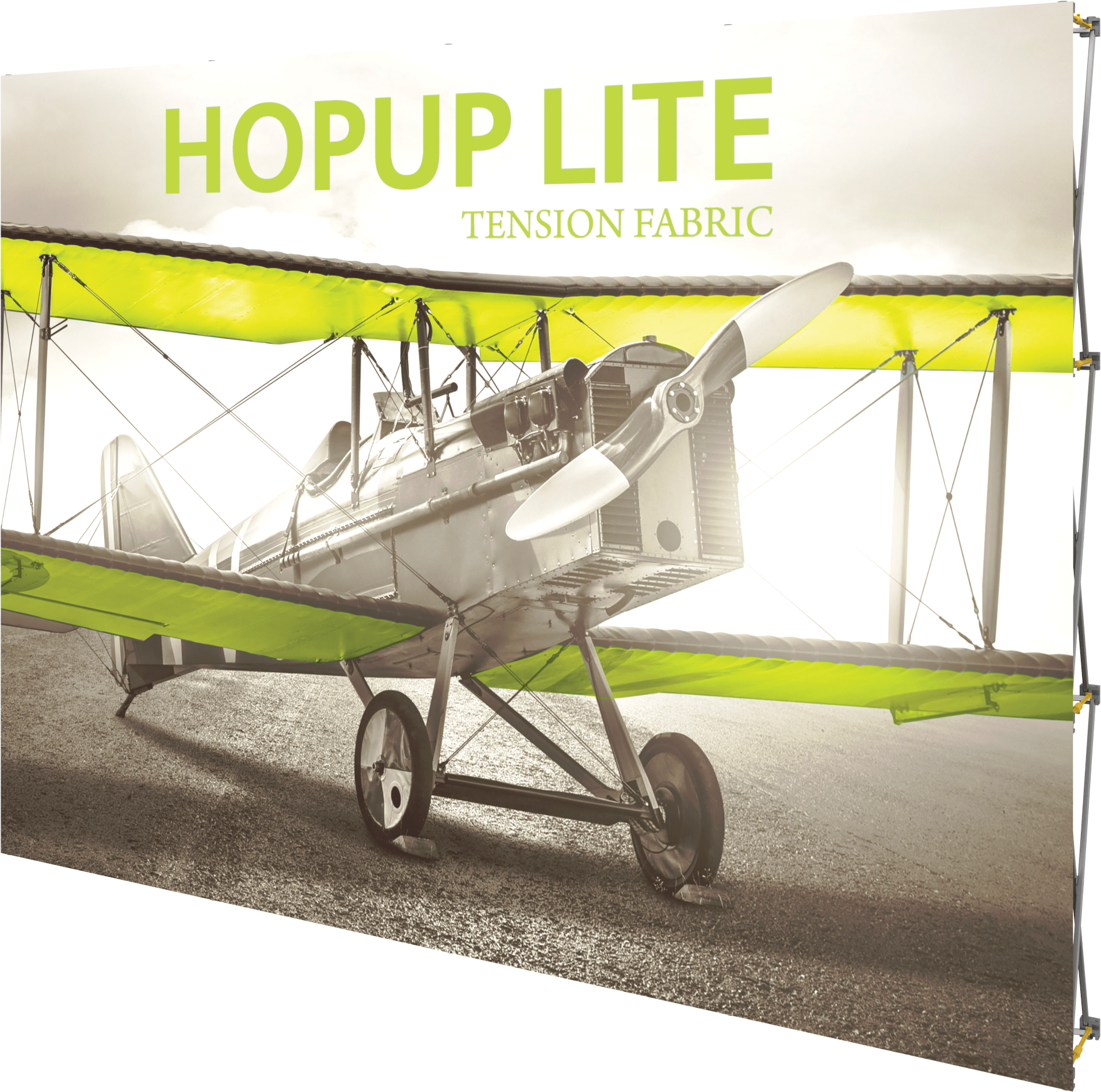 Hopup Lite 10ft Straight Full Height Tension Fabric Display & Front Graphic 5