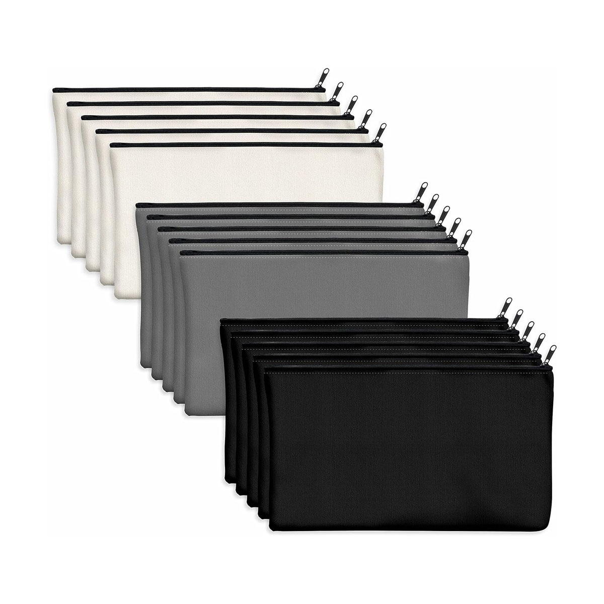 Cotton Canvas Zipper Pouch, custom tote bag with logo imprint 13