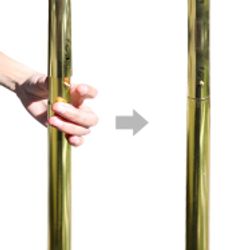 10' Gold Aluminum Display Pole 1
