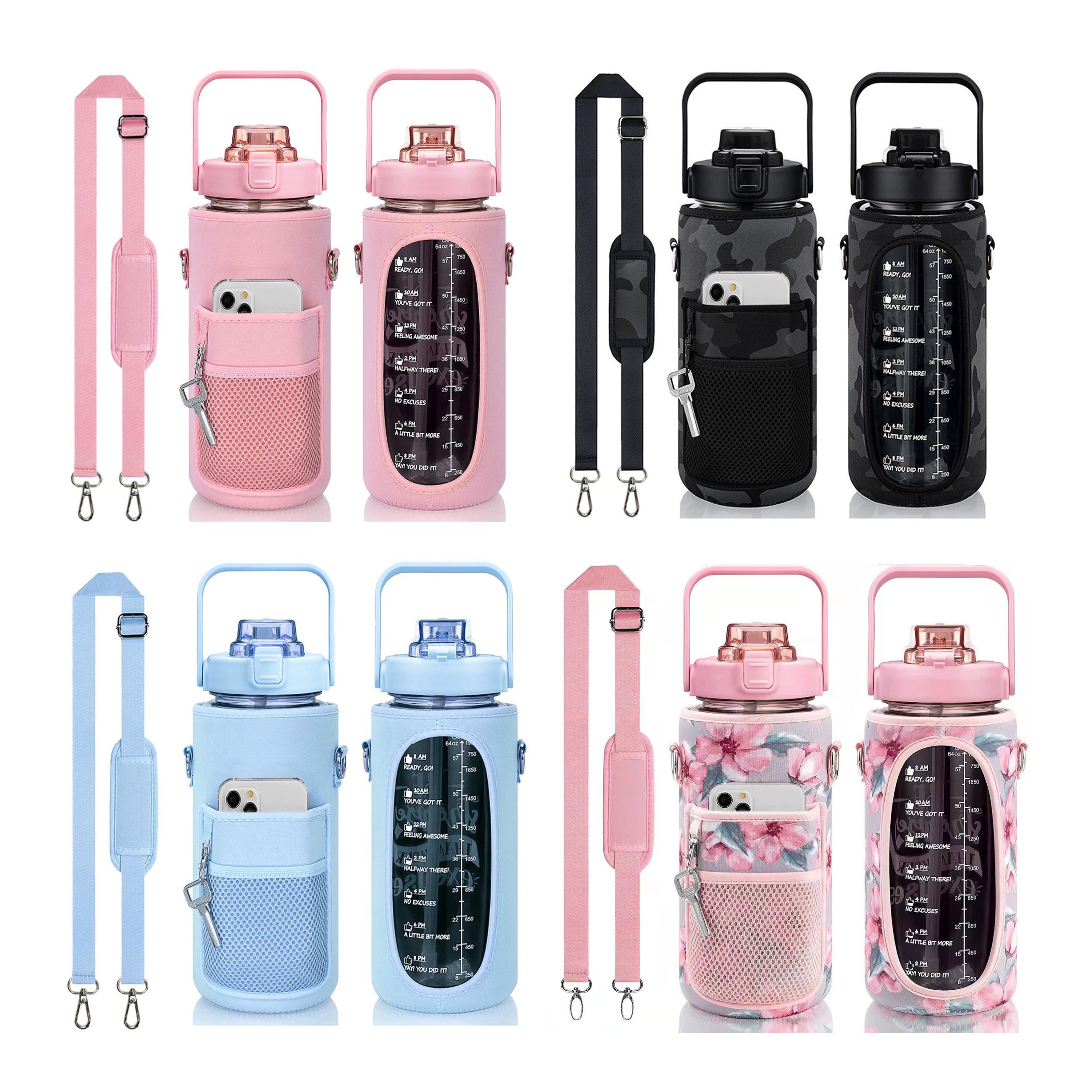 2L Water Bottle Carrier with Sleeve Pocket (direct import) 3