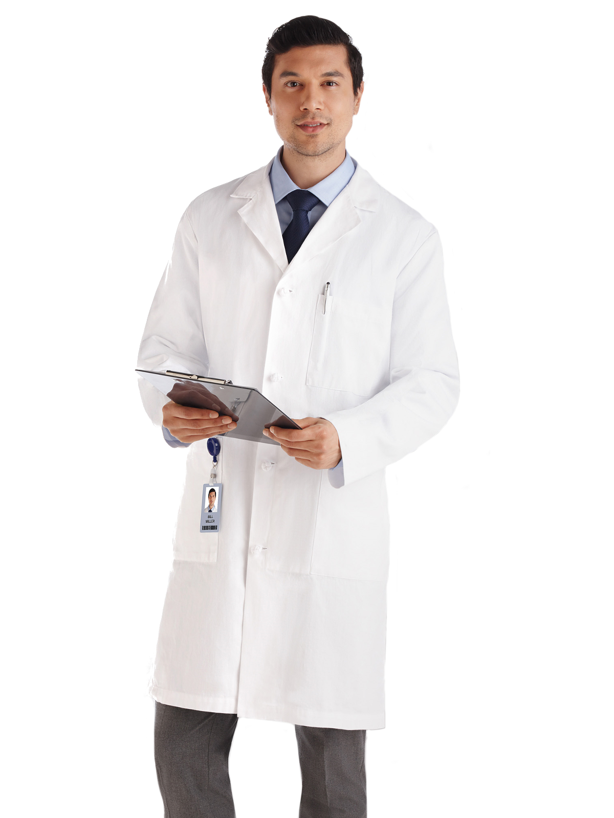 Meta Labwear - Men's Five-Pocket 40" Knot Button Lab Coat