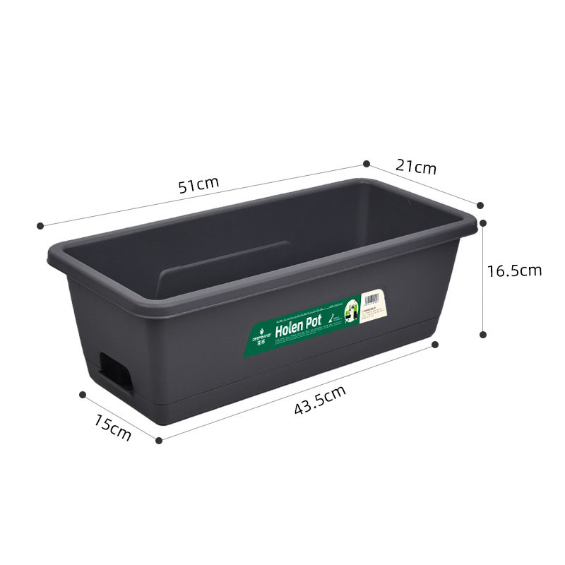 Plastic Rectangular Vegetable Plant Bowl 5