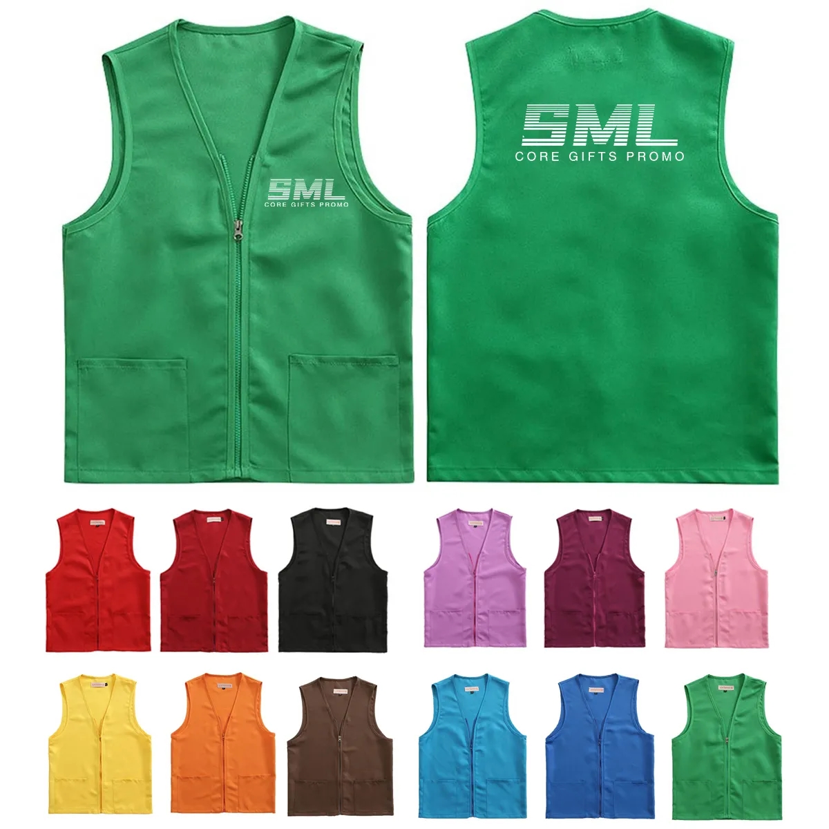 Adult Volunteer Activity Waistcoat - Polyester 2
