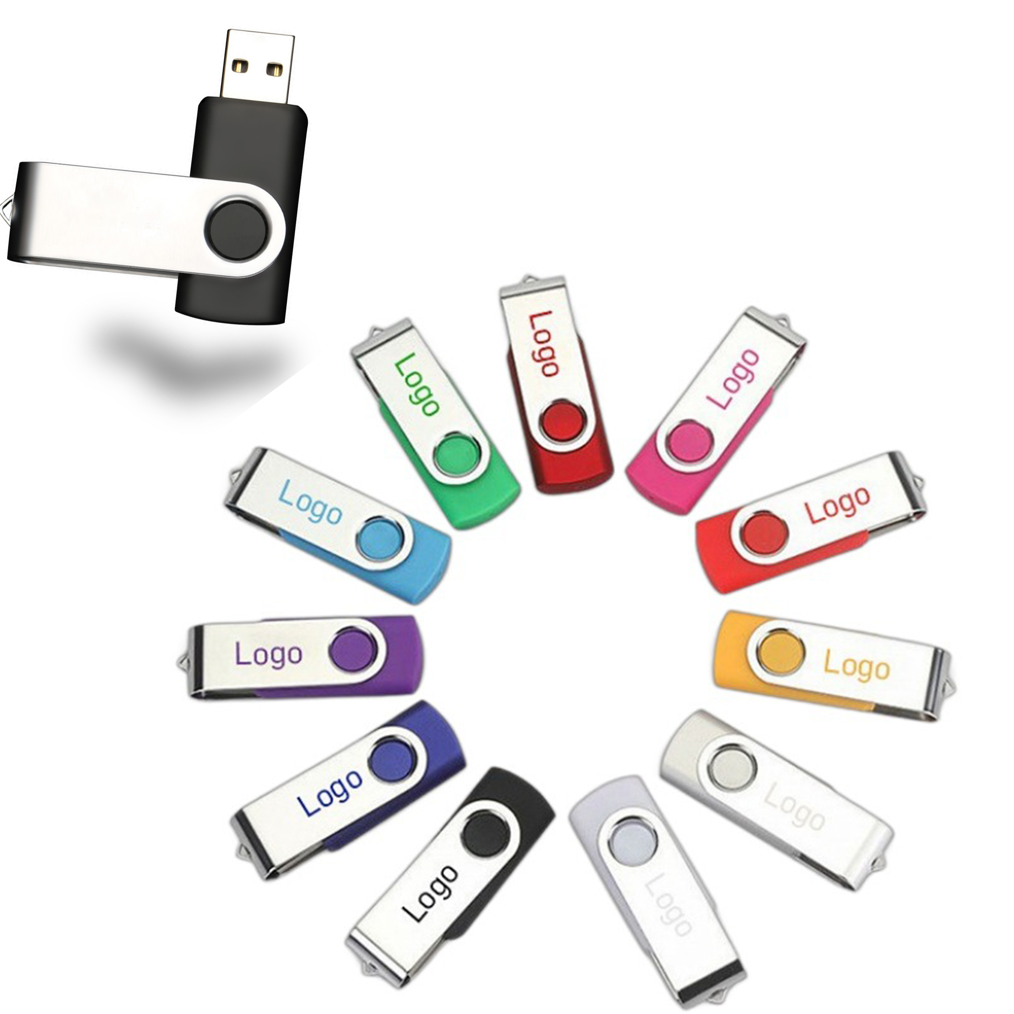 Custom Metal USB Flash Drive 8GB 2